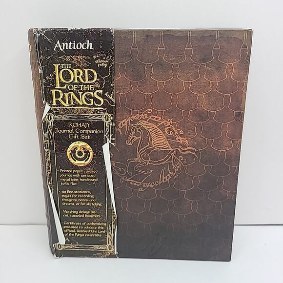 Lord of The Rings Antioch Rohan Journal & Bookmark Gift Set Rare Complete Blank - Picture 1 of 15